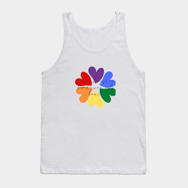 love knows no boundaries only heart Tank Top by a2nartworld